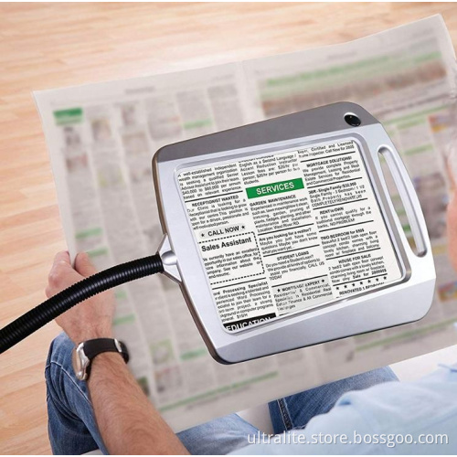 Led Desk Lamp With Magnifier 3X Magnifying Reading Lamp For Old People Asthenopic Group